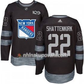 New York Rangers Dresy Kevin Shattenkirk 22 1917-2017 100th Anniversary Adidas Černá Authentic - Pánské
